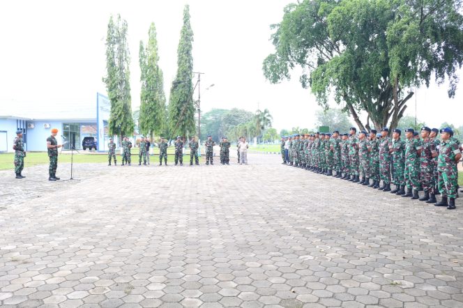 
 Bacakan Amanat Kasau, Danlanud BNY Pimpim Apel Luar Biasa