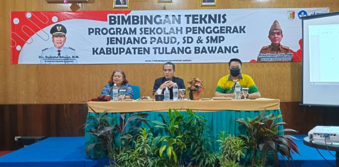 
 Dukung Program Sekolah Penggerak, Disdik Tuba Gelar Bimtek Angkatan 3