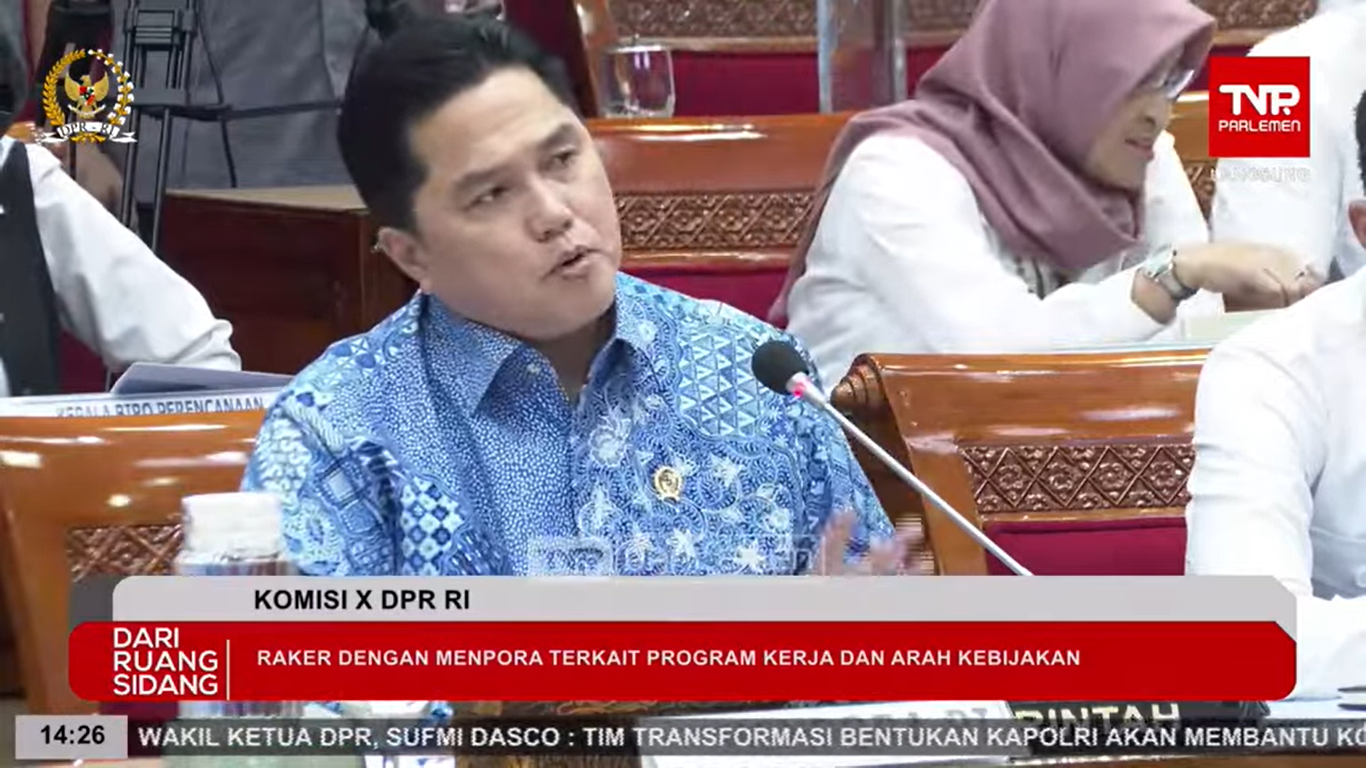 Menteri Pemuda dan Olahraga, Erick Thohir