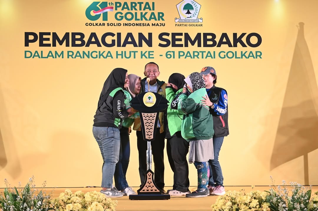 Bahlil Lahadalia di acara Partai Golkar di DPP Partai Golkar Slipi, Jakarta, Rabu (22/10/2025)